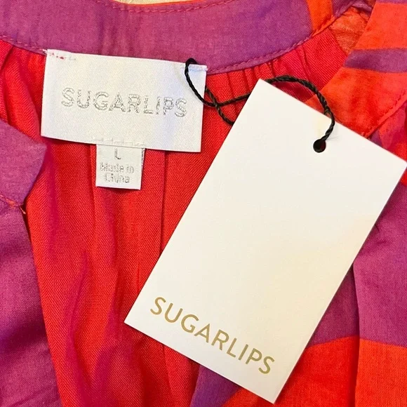 Sugarlips Fuchsia and Scarlet Mini Dress - Picture 8 of 10